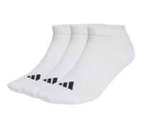 adidas Unisex Cushioned Essentials Low Cut Socks 3 Pair Pack, white/white/black, 37-40