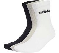 ADIDAS Herren Socken Linear gepolsterte Crew im 6er-Pack (JL6095) 40-42 MGREYH/WHITE/BLACK
