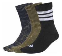 ADIDAS Herren Socken Stonewash Crew, 3 Paar (KC9607) 40-42 AURINK/OLISTR/BLACK/W
