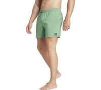 adidas Herren Solid CLX Short-Length Swim Shorts, preloved Green/White, XS