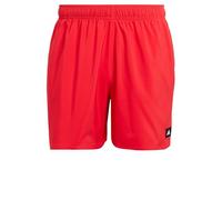 adidas Herren Solid CLX Short-Length Swim Shorts, Pure Ruby/Black, L