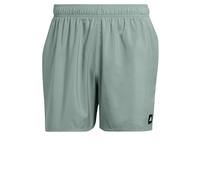 Badehose ADIDAS PERFORMANCE "SOLID CLX SHORTLENGTH", Herren, Gr. XXL, N-Gr, grün (silber grün, schwarz), Obermaterial: 100% Polyester, sportlich, Badehosen (63224910-XXL) silber grün, schwarz