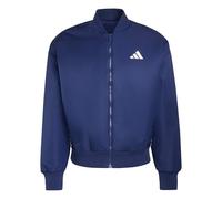 adidas Herren Stadium Bomber Coat, dark blue/white, M