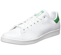 adidas Herren Stan Smith Sneaker, Cloud White/Cloud White/Green, 39 1/3 EU