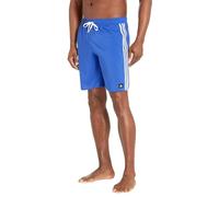 adidas Herren Standard 3-Streifen Classics Länge Badeshorts, Semi Lucid Blau/Weiß, XL