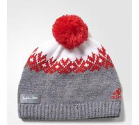 adidas Herren Strickmütze Wintersport, Black/White/Ray Red, OSFM, S94139