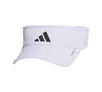adidas Herren Superlite Adjustable Fit Sport Performance Visor, White/Black/3.0, One Size, Weiß/Schwarz/3.0, EinheitsgröÃŸe