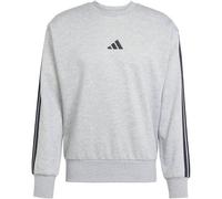 Adidas Essentials 3 Stripes Fleece Sweatshirt S Medium Grey Heather