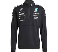 ADIDAS Herren Sweatshirt MERCEDES - AMG PETRONAS FORMULA ONE TEAM QUARTER ZIP OBERTEIL (JV5745) XXL BLACK/WHITE