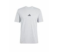 adidas Essentials 3-Streifen Single Jersey T-Shirt Herren JE6396 - medium grey heather/black S