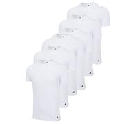 T-Shirt ADIDAS ORIGINALS "T-Shirt Crew Neck Shirt Active Core Cotton 6PK 6er Pack", Herren, Gr. L, weiß, Obermaterial: 100% Baumwolle CO., Shirts T-Shirt (12929940-L) weiß