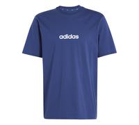 adidas Essentials Linear Single Jersey T-Shirt Herren JE8999 - dark blue/white XS