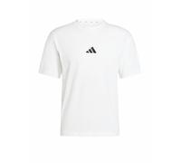 adidas Men's Essentials SMALL Logo Single Jersey Tee, White/Black, XL