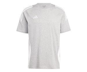 adidas Herren T-Shirt Tiro 24 Sweat Tee IR9348 L Medium Grey Htr/White