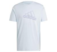 adidas Herren TECH BOS Graphic Tee, Wonder Blue, S