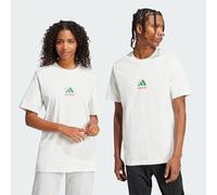 Adidas Herren Three Slice Life, Pizza Back Graphic Tee, Short Sleeve, Off White, M