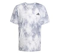 adidas Herren Train Essentials Seasonal All Over Print Tee, Halo Silver, S