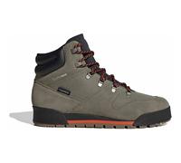 Winterboots ADIDAS TERREX "SNOWPITCH CLIMAWARM", Herren, Gr. 42,5, grün (olive three, khaki six, semi impact orange), Leder, Schuhe Winterboots, gefüttert (59754849-42,5) olive three, khaki six, semi