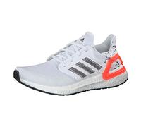 adidas Herren Ultraboost 20 Laufschuh, FTWR White/Core Black/Signal Coral, 41 1/3 EU