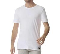 adidas Herren T-Shirt, 2er Pack - Crew Neck Shirt, Active Flex Cotton, einfarbig Weiß S