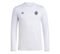 adidas Herren Vancouver Whitecaps Long Sleeve Pre-Game T-Shirt, Weiß/Vancouver Whitecaps, XL
