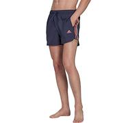 adidas Herren Very Short Length Retro Split Swim Shorts, Shadow Navy/Coral Fusion, XS