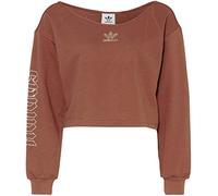 Adidas HF6776 Slouchy Crew Sweatshirt Women's Earth Brown 42