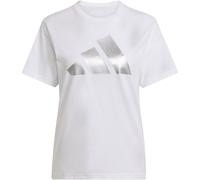 adidas Holiday Metallic Graphic T-Shirt Damen JM4427 - white XL