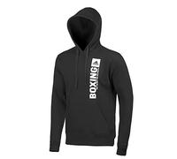 adidas Hoodie Community Vertical, Unisex Pullover für Herren & Damen, Sweatshirt mit Kapuze, 100% Baumwolle, Gr. M, schwarz