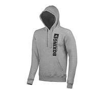 Hoodie ADIDAS PERFORMANCE "Community Vertical Hoody BOXING" Gr. L, grau, Sweatshirts, Herren, L, Obermaterial: 80% Baumwolle, 20% Polyester (94387415-L) grau