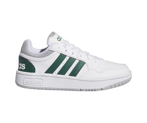 adidas Hoops 3.0 K Sneaker Sportschuh Kinder Jugendliche Unisex IG3830 weiß/grün, Schuhgröße:39 EU