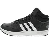 adidas Herren Hoops 3.0 Mid Lifestyle Basketball Classic Vintage Shoes, Core Black/Cloud White/Grey Six, 39 1/3 EU