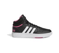 adidas Damen Hoops 3.0 Mid Shoes, core black/Cloud white/pink fusion, 37 1/3 EU
