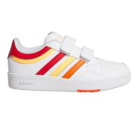 Klettschuh ADIDAS SPORTSWEAR "HOOPS 4.0", Kinder, Gr. 33, cloud weiß, better scarlet, flash orange, Synthetik, Schuhe Klettschuh, für Kinder (23835847-33) cloud weiß, better scarlet, flash orange