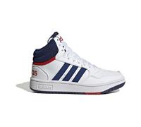adidas Unisex Kinder Hoops Mid Shoes Schuhe, Cloud White/Victory Blue/Scarlet, 38 2/3 EU
