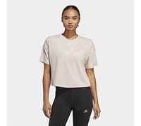 ADIDAS HS2346 W I 3 BAR Tee 2 T-Shirt Damen Wonder Taupe Größe L