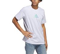 ADIDAS HT0986 M Power Logo T T-Shirt Herren Light Grey Heather Größe L