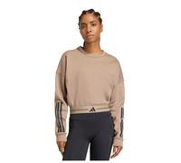 Adidas Hyperglam 3 Stripes Cropped Crewneck Sweatshirt