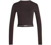 adidas Hyperglam Cropped Langarmshirt Damen KR0373 - aurora coffee XL