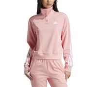 Adidas Iconic Wrapping 3-Streifen Snap Track Top Damen Rollkragenpullover, rosa XS