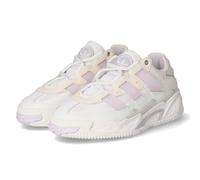 adidas Damen Low Sneaker NITEBALL Weiß Leder Textil Mix, Größe:36½, Farbauswahl:schwarz-Kombi