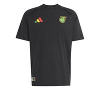 adidas Jamaica Bob Marley Travel T-Shirt (DE/NL/SE/PL, Alphanumerisch, L, Regular, Regular, Black)