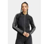 Outdoorjacke ADIDAS ORIGINALS "SST TT D", Damen, Gr. XL, schwarz (true schwarz denim), Obermaterial: 100% Baumwolle, Jacken Outdoorjacke, für Erwachsene, mit Reißverschluss, aus Baumwolle (25053658-XL