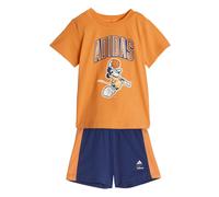 adidas Unisex Baby DISNEY MICKEY MOUSE T-SHIRT SET, Pure Orange/off white, 18-24 Months