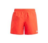 adidas Jungen Classic Badge of Sport Swim Shorts, Bright Red/White, 7-8 Years