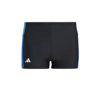 adidas Jungen' Colorblock 3-Stripes Swim Boxer Boxer-Badebekleidung, Black/Bright royal/Team royal Blue,