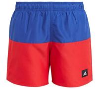 adidas Jungen Colorblock Swim Shorts, semi lucid blue/better scarlet, 9-10 Years
