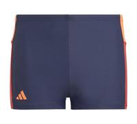 adidas Jungen Colourblock 3-Stripes Swim Boxers, Legend Ink/App Solar Red/Better Scarlet, 4-5 Years