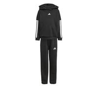 adidas Jungen Little Kids 3 Stripes Essentials Fleece Track_Suit, black, 6-7 Years