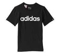 adidas Jungen T-Shirt YB ESS LIN Tee, Schwarz/Weiβ, 92